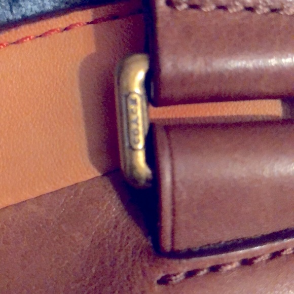 COACH LEATHER BLEECKER BAR STRIPE DAY TOTE - Picture 2 of 5